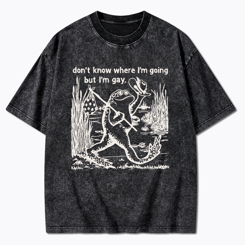 Queer Graphic Washed T-Shirts