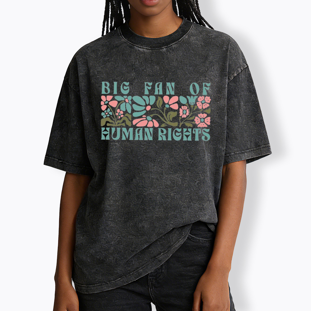 Boho Human Rights Washed T-Shirt