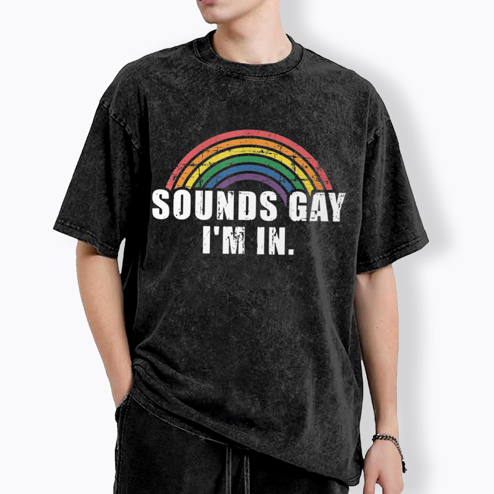 Sounds Gay I'm in Washed T-Shirt