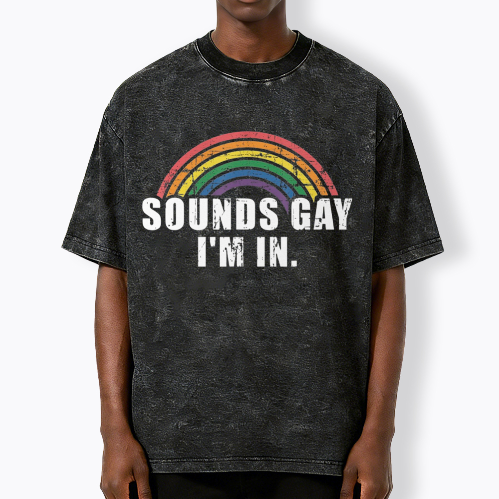 Sounds Gay I'm in Washed T-Shirt