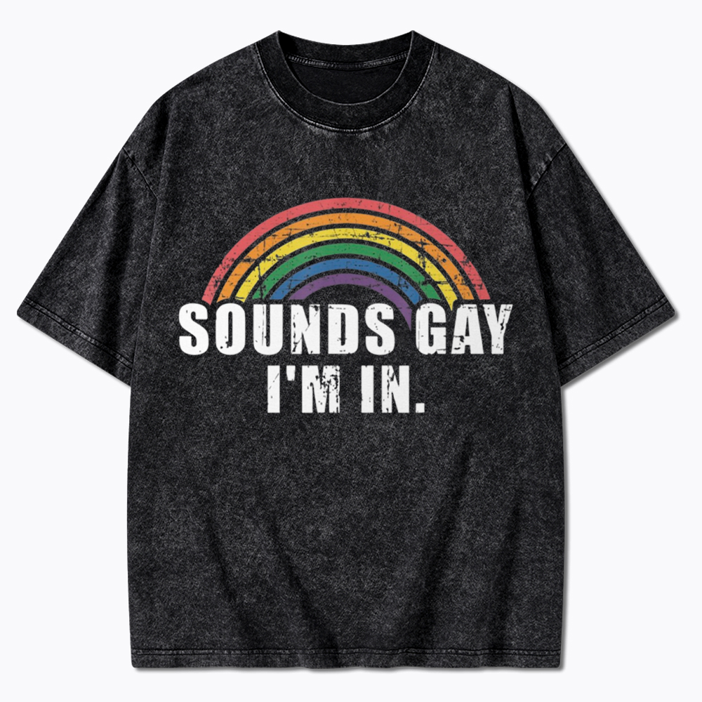 Sounds Gay I'm in Washed T-Shirt