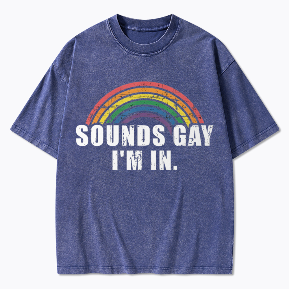 Sounds Gay I'm in Washed T-Shirt