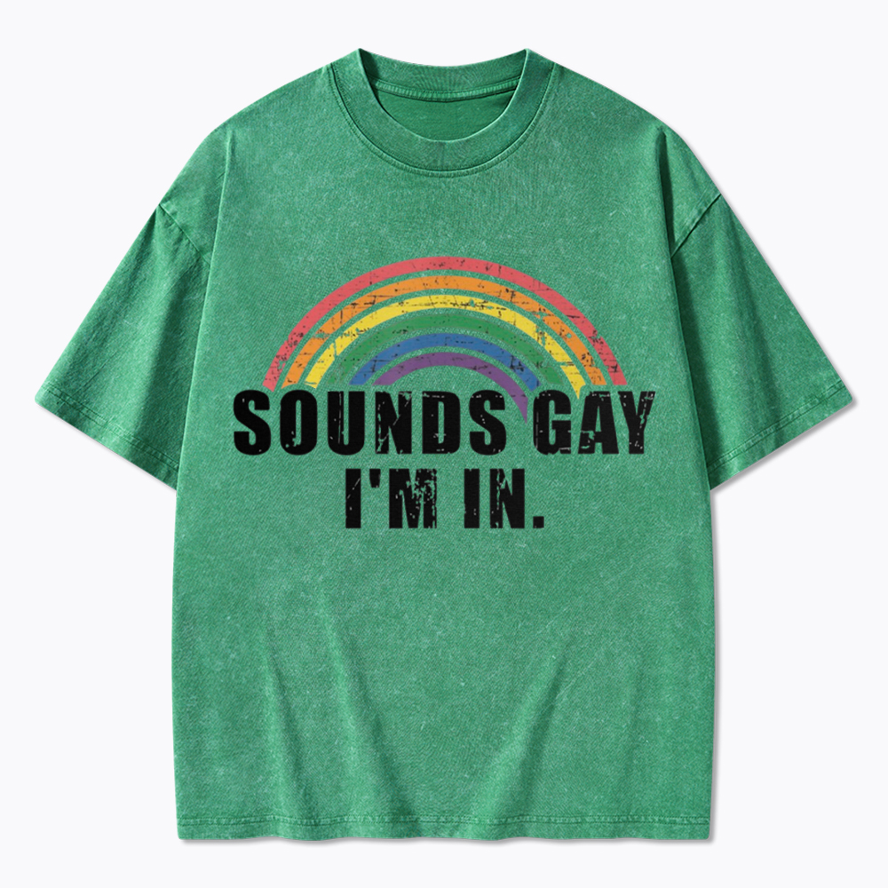 Sounds Gay I'm in Washed T-Shirt
