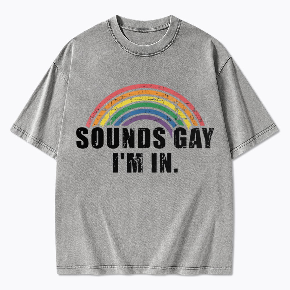 Sounds Gay I'm in Washed T-Shirt
