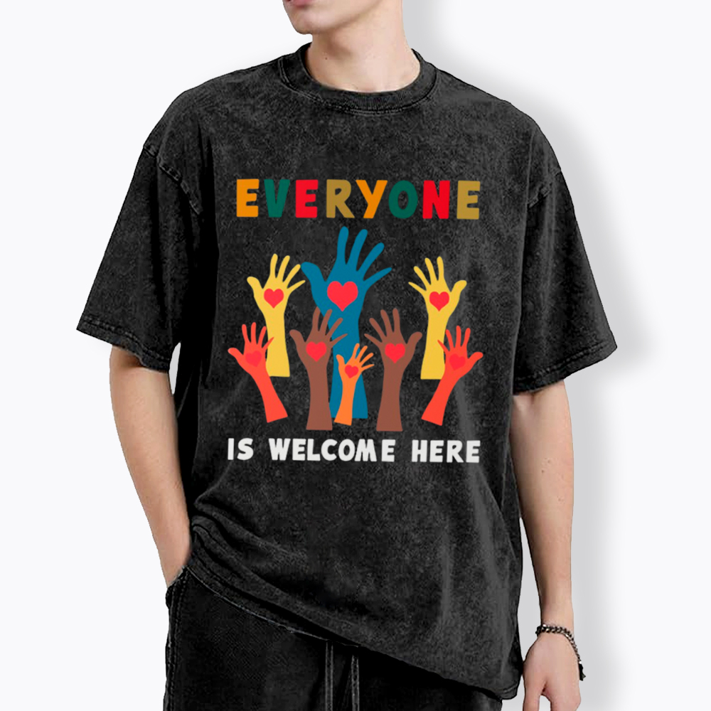 Everyone is Welcome Here Washed T-Shirt