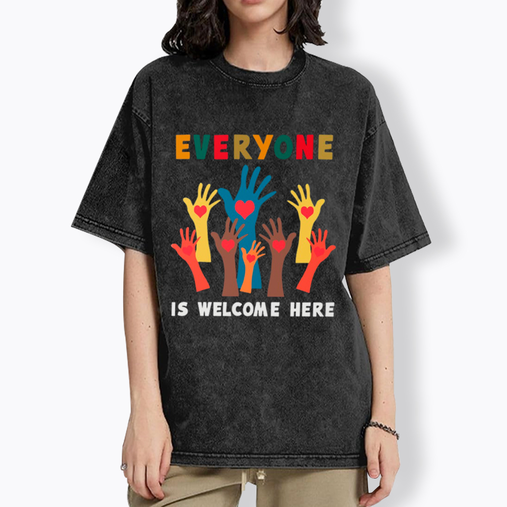 Everyone is Welcome Here Washed T-Shirt
