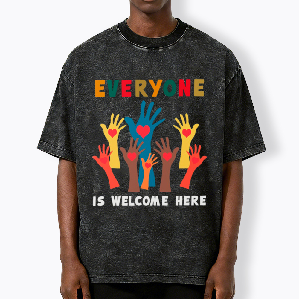 Everyone is Welcome Here Washed T-Shirt