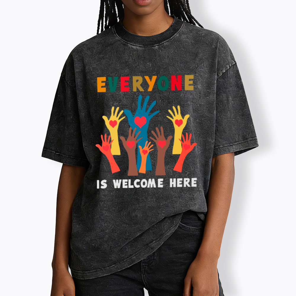 Everyone is Welcome Here Washed T-Shirt