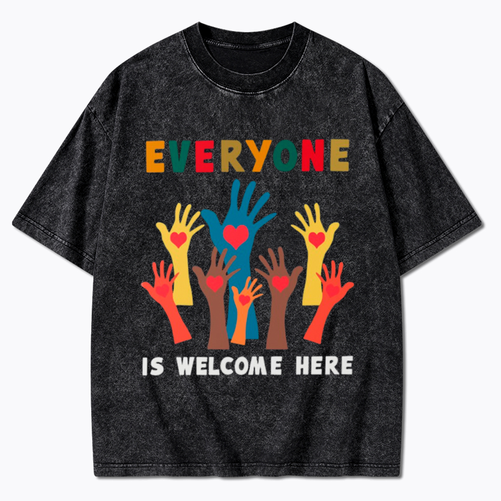 Everyone is Welcome Here Washed T-Shirt