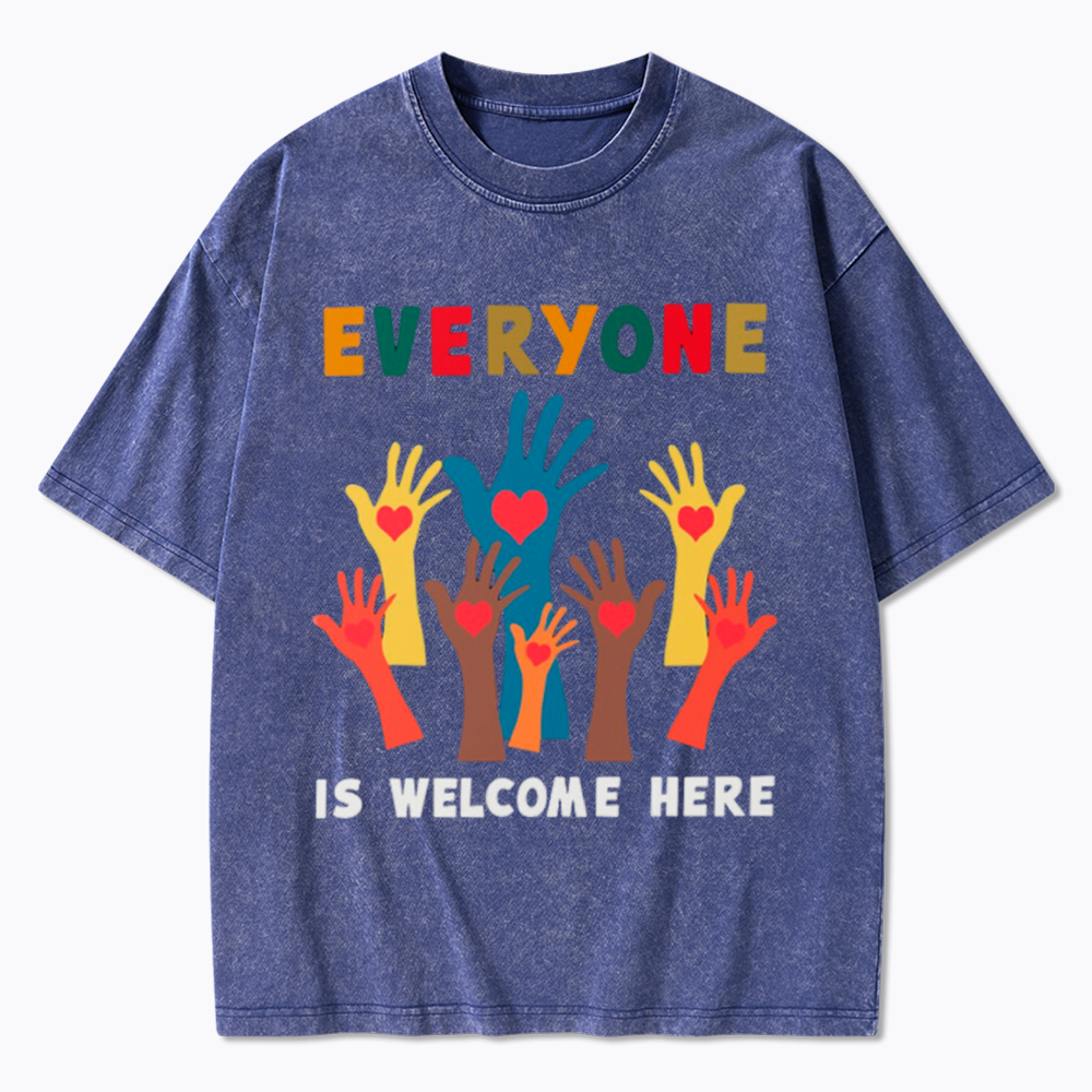 Everyone is Welcome Here Washed T-Shirt