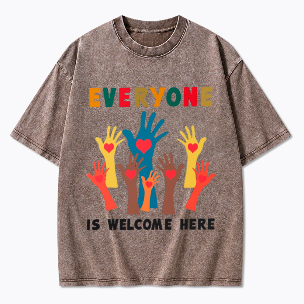 Everyone is Welcome Here Washed T-Shirt