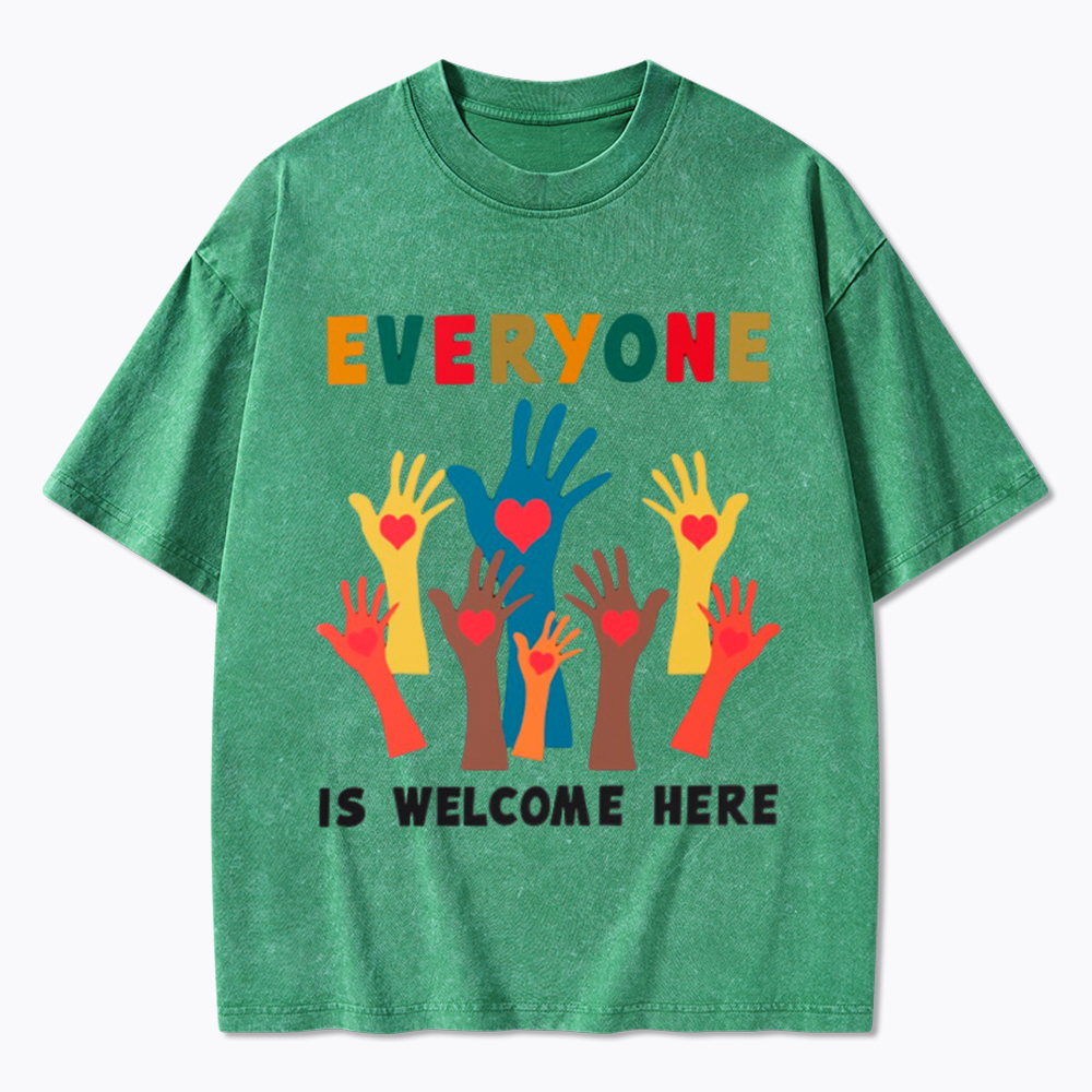 Everyone is Welcome Here Washed T-Shirt