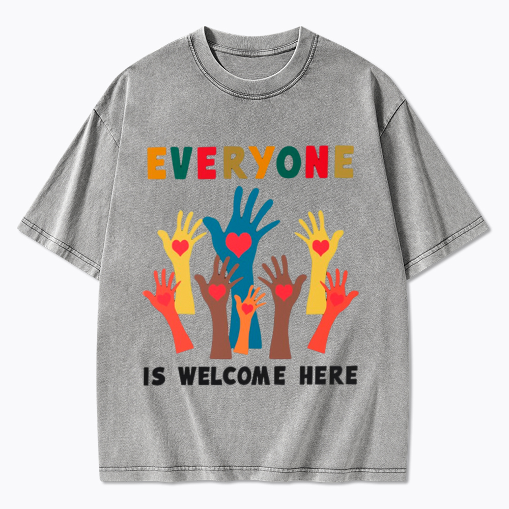 Everyone is Welcome Here Washed T-Shirt