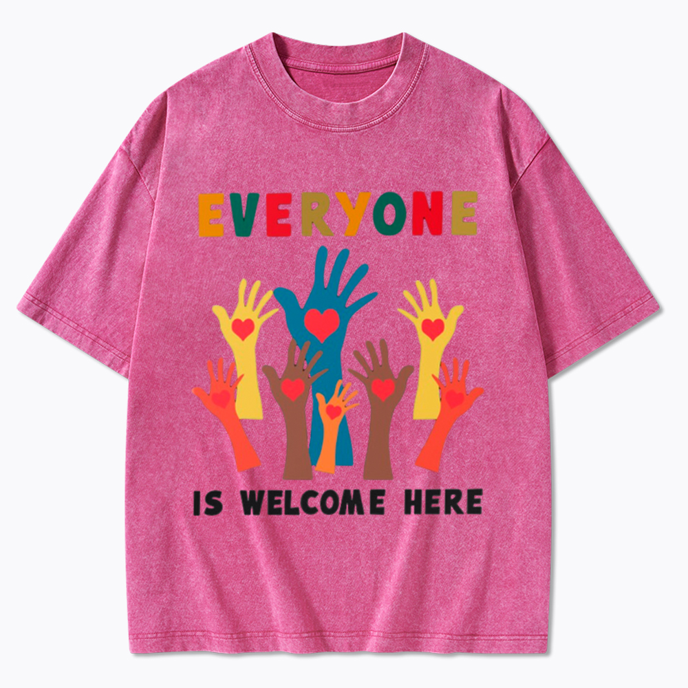 Everyone is Welcome Here Washed T-Shirt