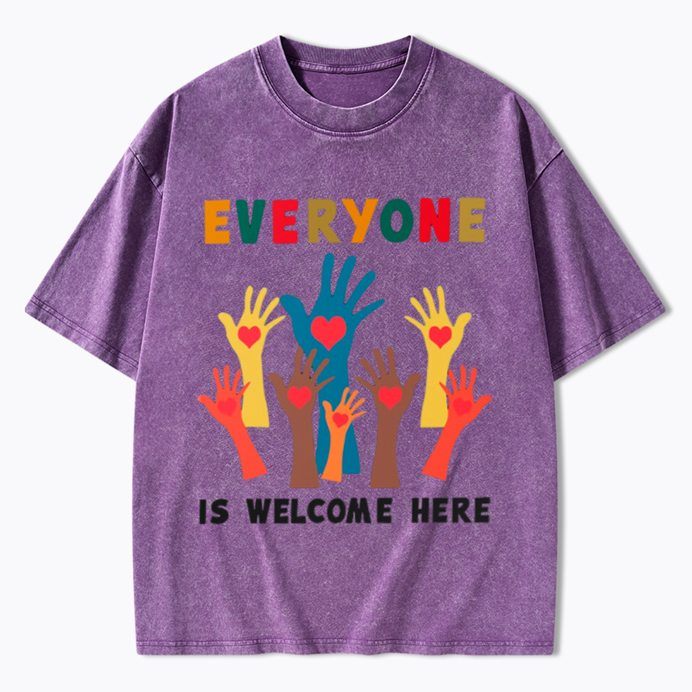 Everyone is Welcome Here Washed T-Shirt