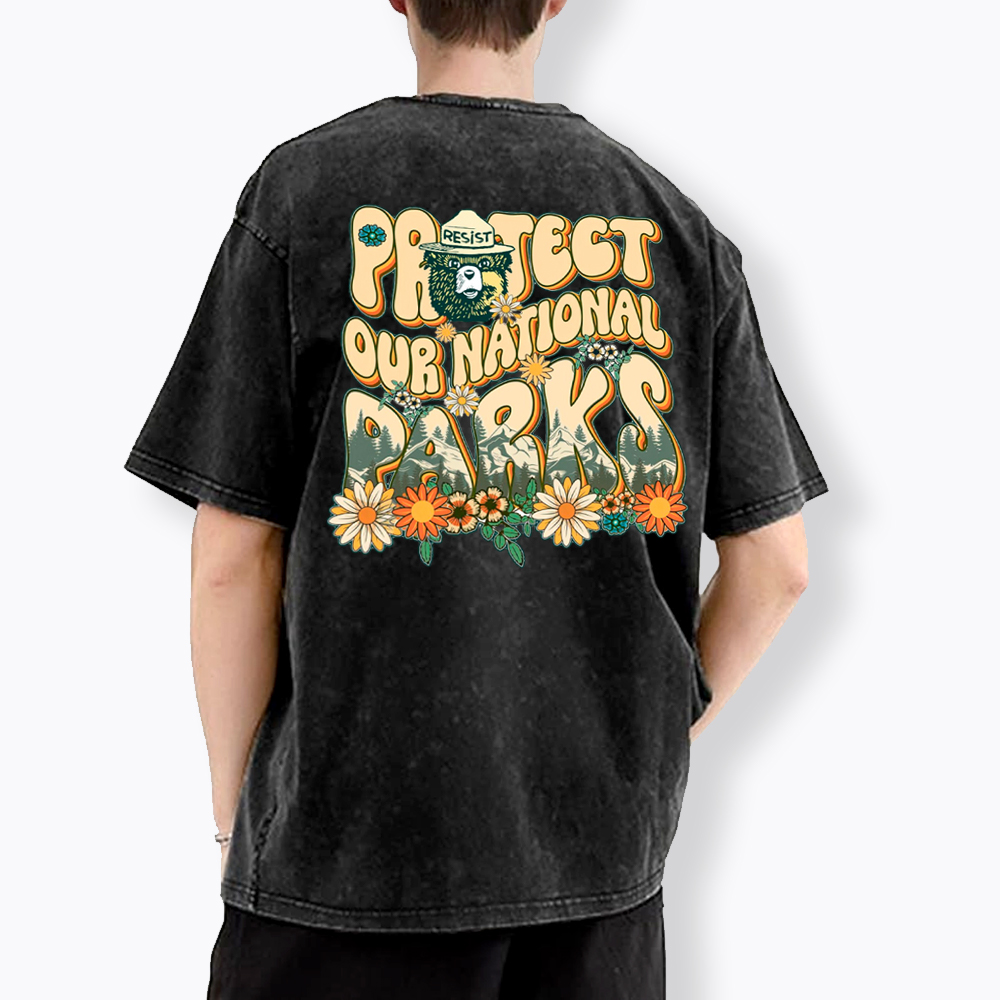Protect Our National Parks Washed T-Shirt