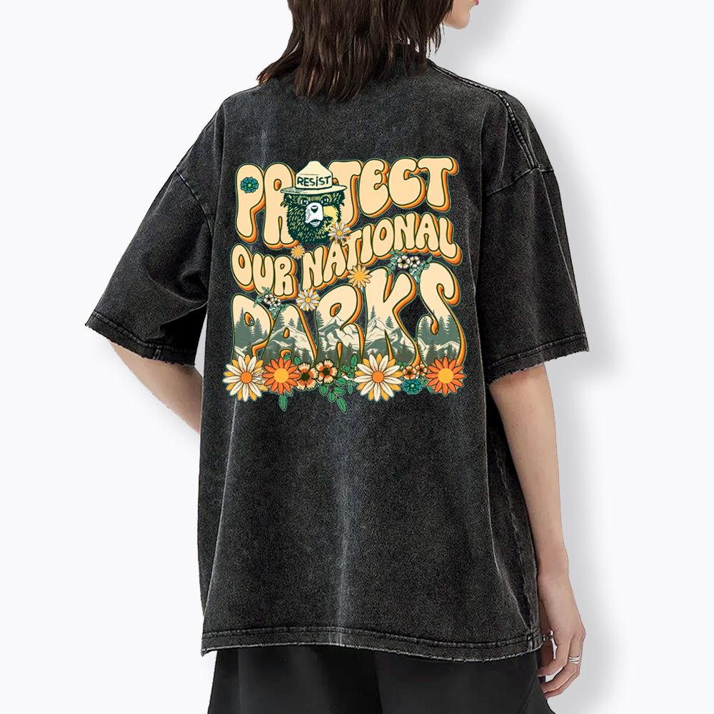 Protect Our National Parks Washed T-Shirt
