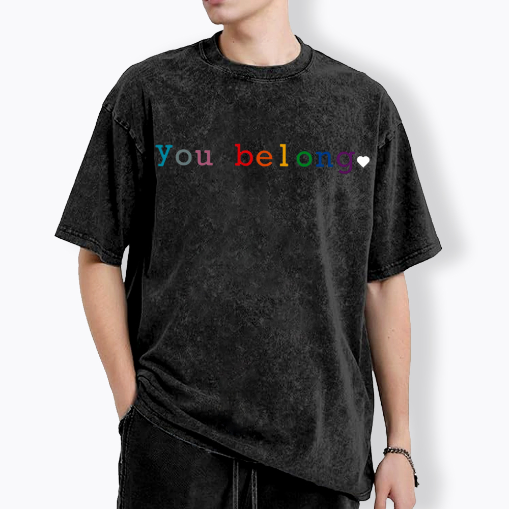 You Belong Pride Month Washed T-Shirt