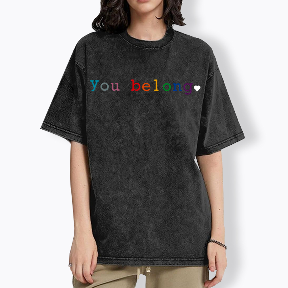 You Belong Pride Month Washed T-Shirt