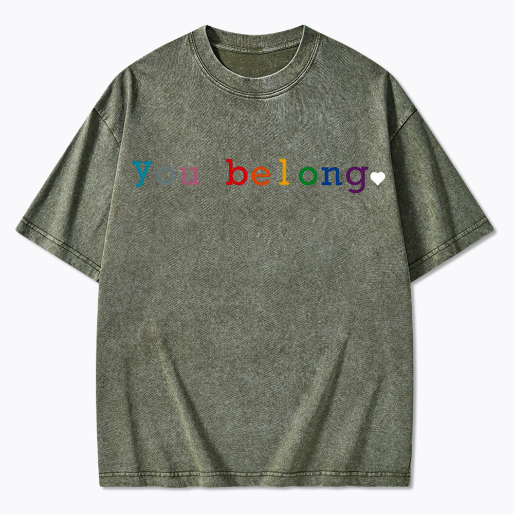 You Belong Pride Month Washed T-Shirt