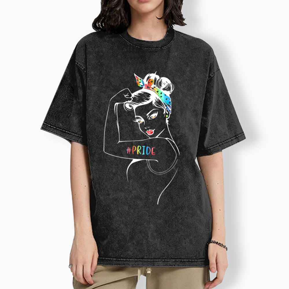 Rainbow Pride Washed T-Shirt