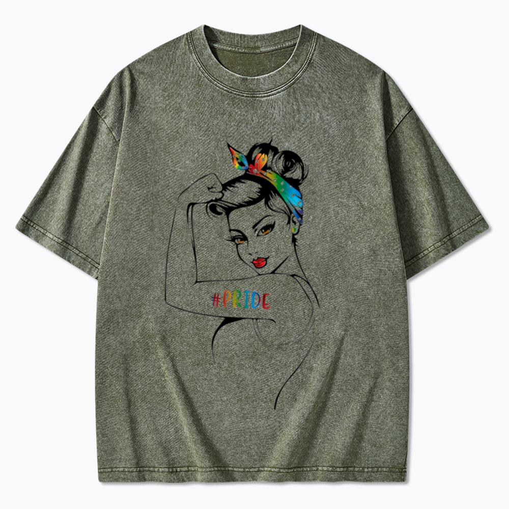Rainbow Pride Washed T-Shirt