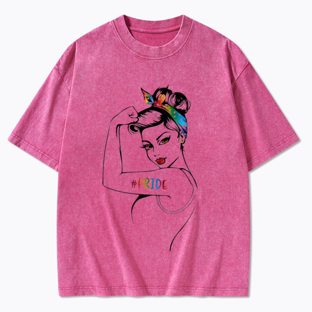 Rainbow Pride Washed T-Shirt