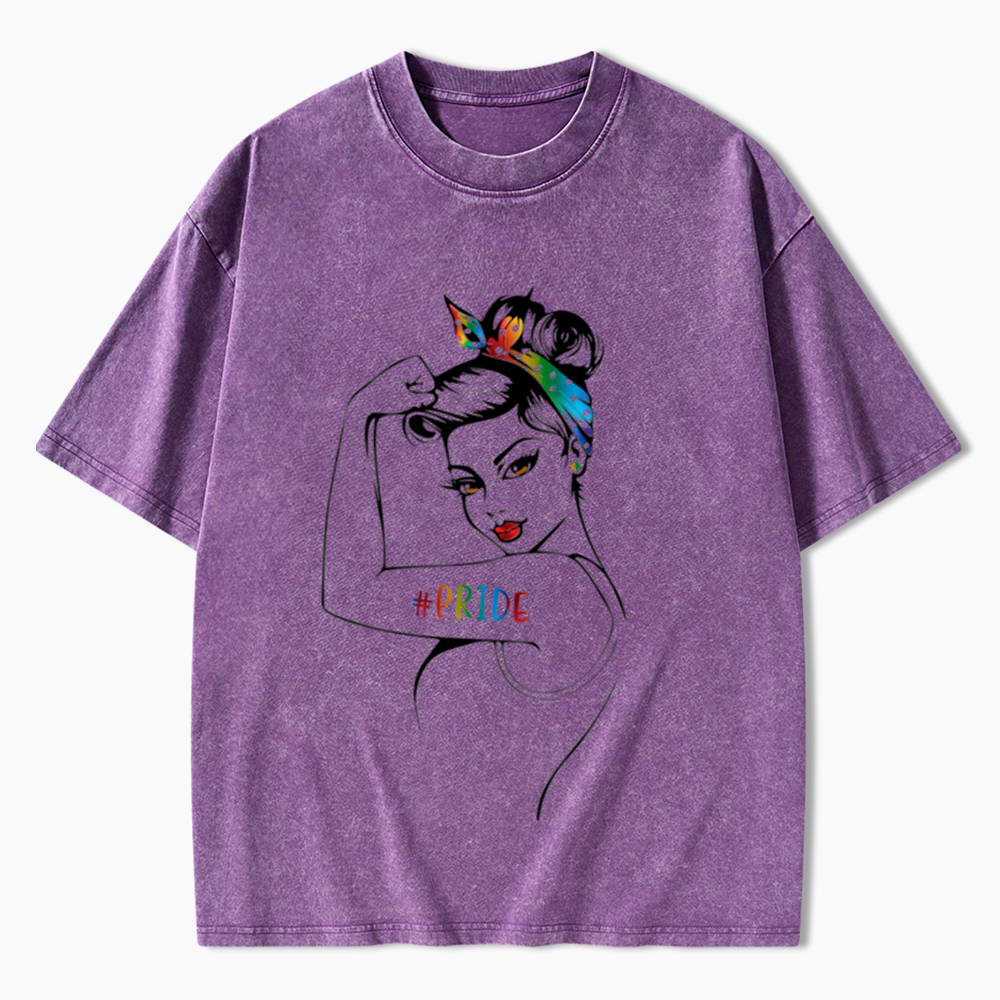 Rainbow Pride Washed T-Shirt
