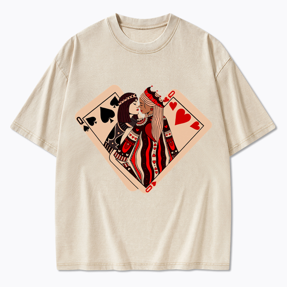 Sapphic Lesbian Washed T-Shirt