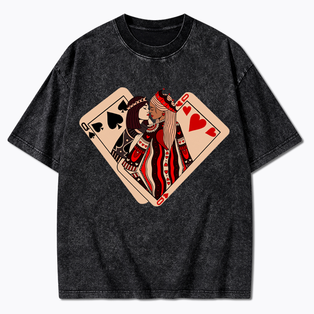 Sapphic Lesbian Washed T-Shirt