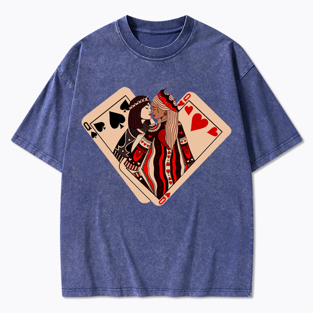 Sapphic Lesbian Washed T-Shirt