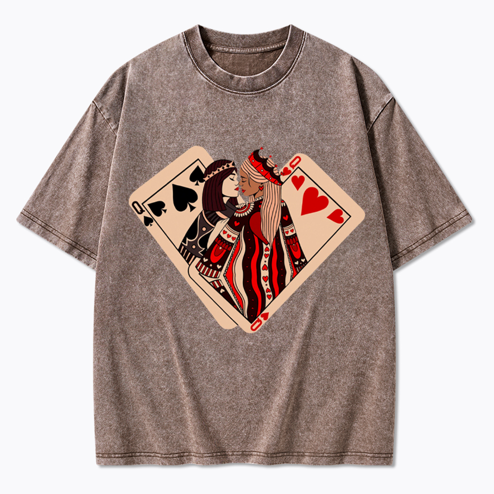 Sapphic Lesbian Washed T-Shirt