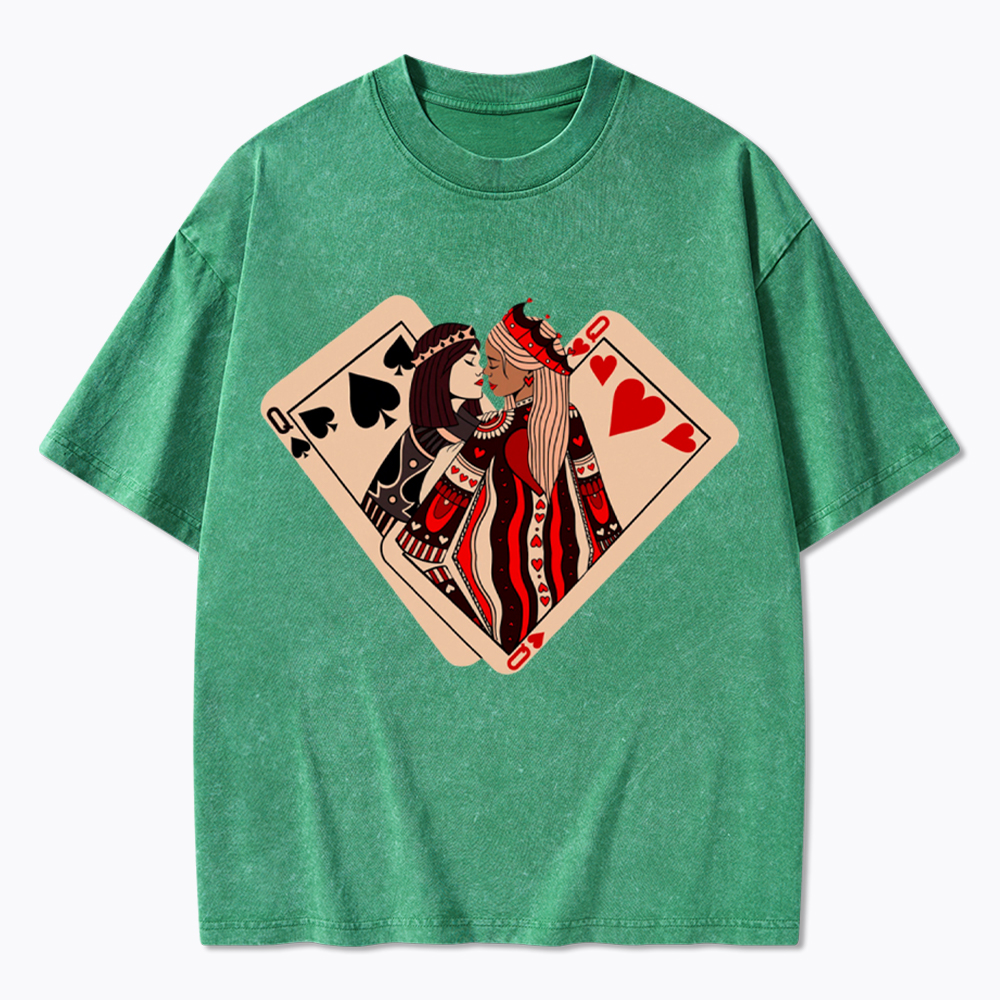 Sapphic Lesbian Washed T-Shirt