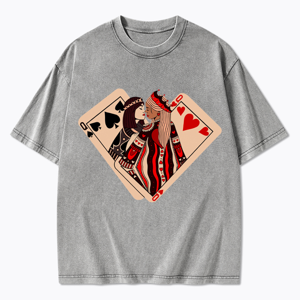 Sapphic Lesbian Washed T-Shirt