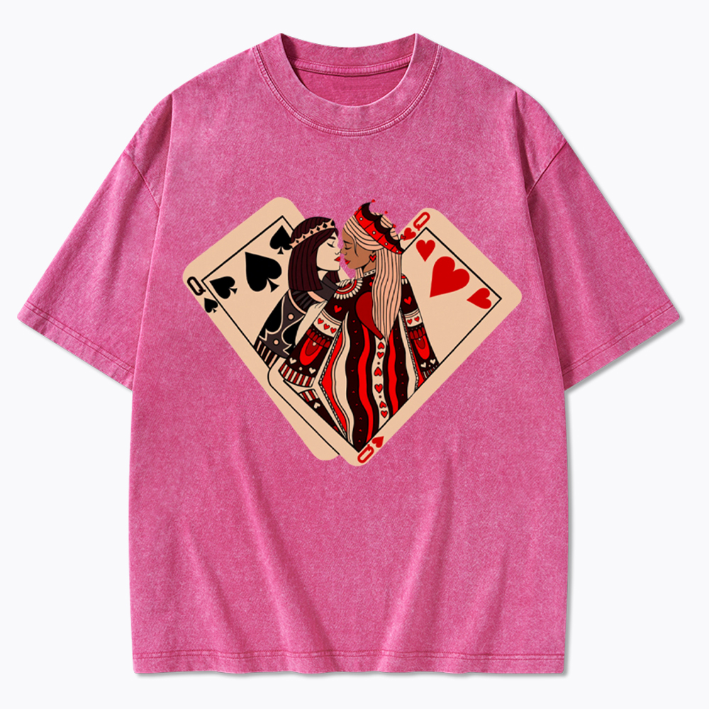 Sapphic Lesbian Washed T-Shirt