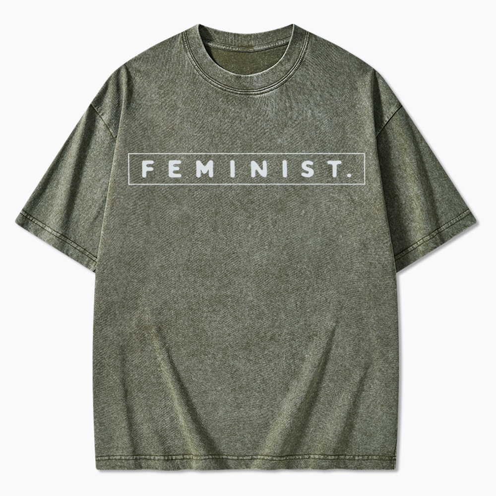 Girl Power Feminist Washed T-Shirt