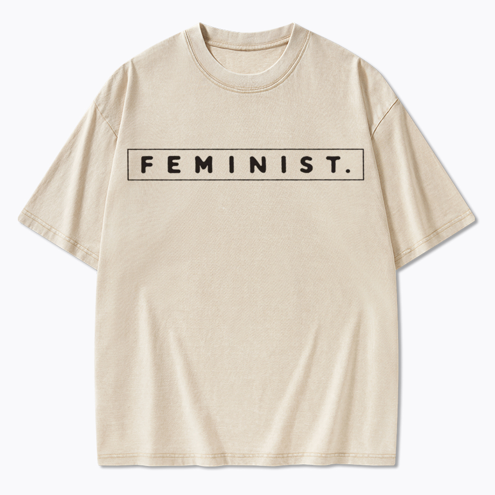 Girl Power Feminist Washed T-Shirt