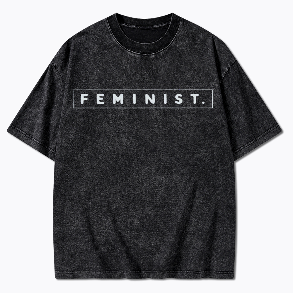 Girl Power Feminist Washed T-Shirt