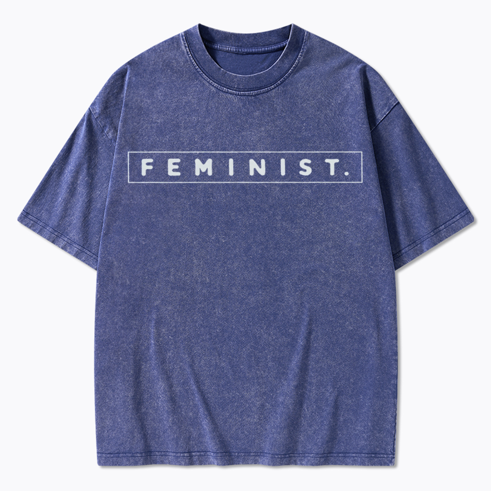 Girl Power Feminist Washed T-Shirt