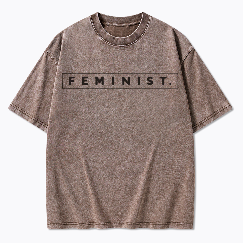 Girl Power Feminist Washed T-Shirt