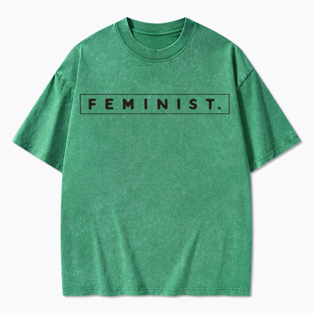 Girl Power Feminist Washed T-Shirt