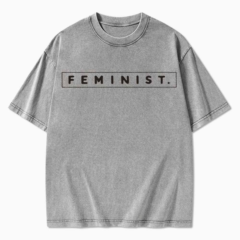 Girl Power Feminist Washed T-Shirt
