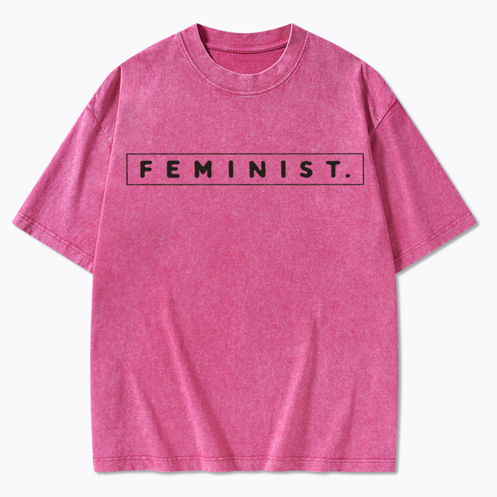 Girl Power Feminist Washed T-Shirt
