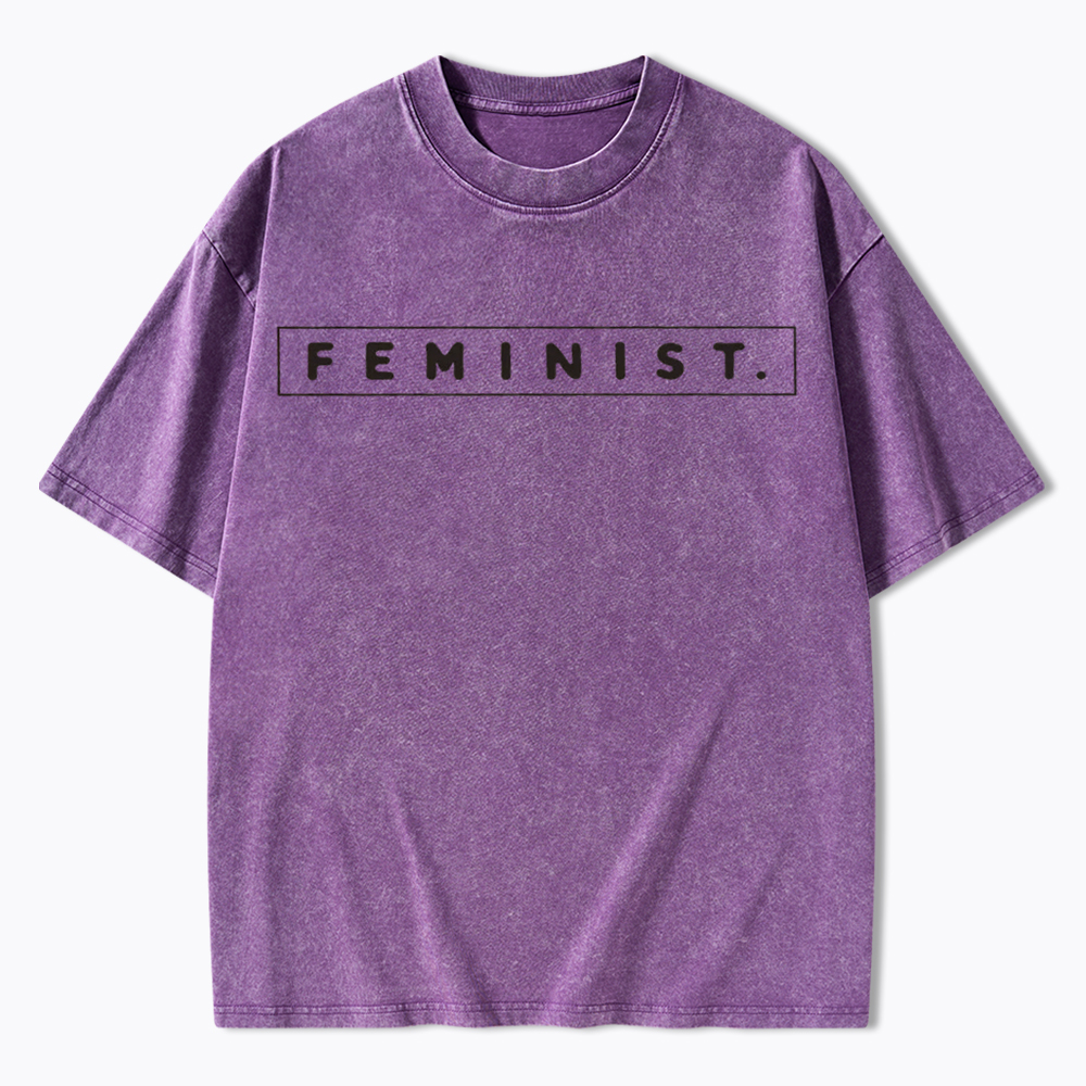 Girl Power Feminist Washed T-Shirt