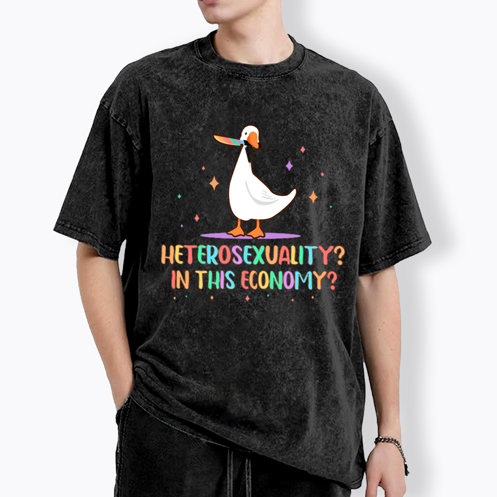 Heterosexuality In This Economy Washed T-Shirt