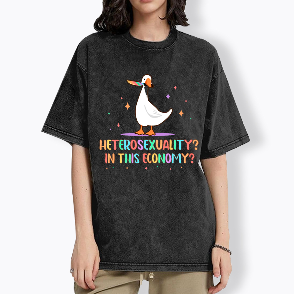 Heterosexuality In This Economy Washed T-Shirt