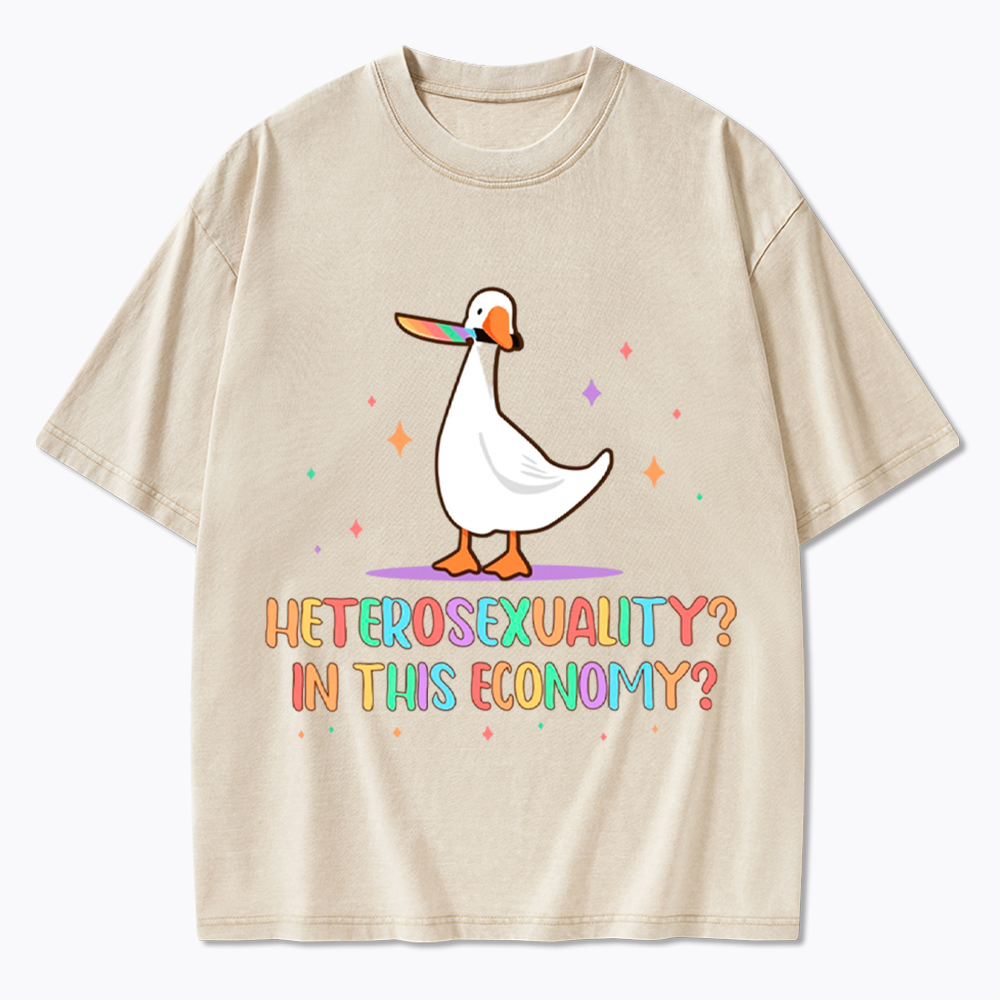 Heterosexuality In This Economy Washed T-Shirt