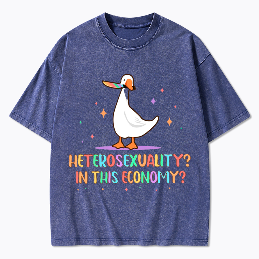Heterosexuality In This Economy Washed T-Shirt