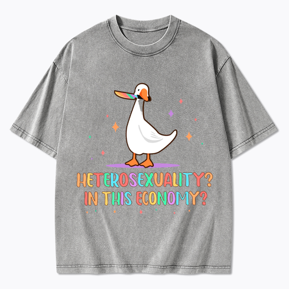 Heterosexuality In This Economy Washed T-Shirt