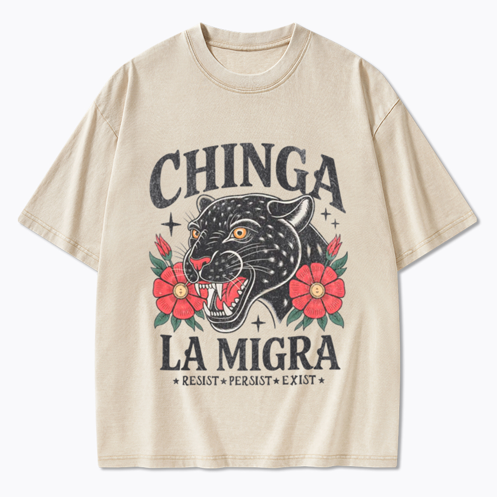 Chinga La Migra Human Rights Washed T-Shirt